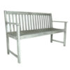 Charles Bentley FSC Certified Acacia White Washed Wooden Bench