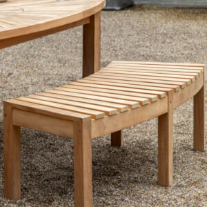 Champil Outdoor Wooden Dining Bench In Natural