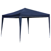 3M X 3M Foldable Pop Up Gazebo Marquee Tent For Camping / Bbq - In Four Colours Blue