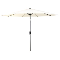 2.7m Metal Garden Parasol - Cream