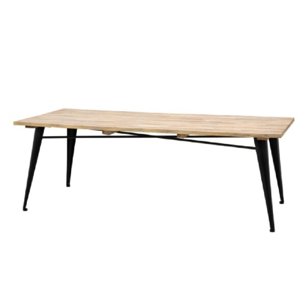 Paralia Outdoor Wooden Rectangular Dining Table In Natural