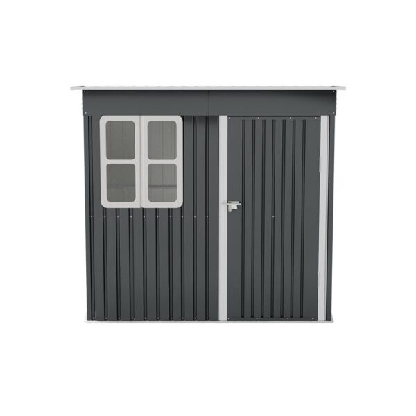 7X4FT/8.5X5.5FT Outdoor Metal Garden Storage Shed