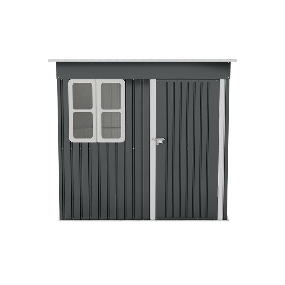 7X4FT/8.5X5.5FT Outdoor Metal Garden Storage Shed