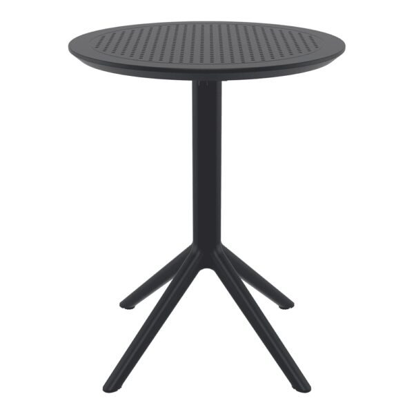 Shipley 60cm Polypropylene Outdoor Dining Table In Black