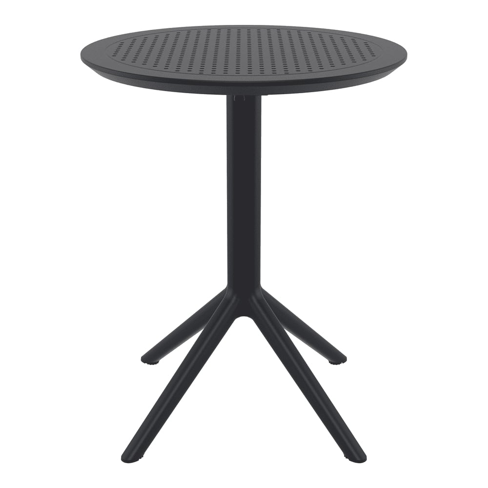 Shipley 60cm Polypropylene Outdoor Dining Table In Black