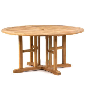 Corenza Outdoor Wooden Dining Table In Teak