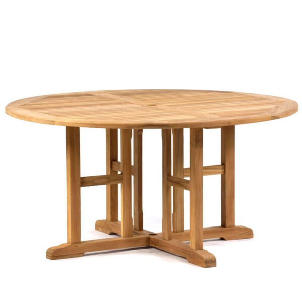 Corenza Outdoor Wooden Dining Table In Teak
