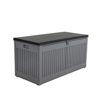 270L Outdoor Plastic Storage Box – Grey and Black