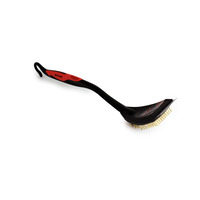 BBQ Brush with Steel Scraper – Red