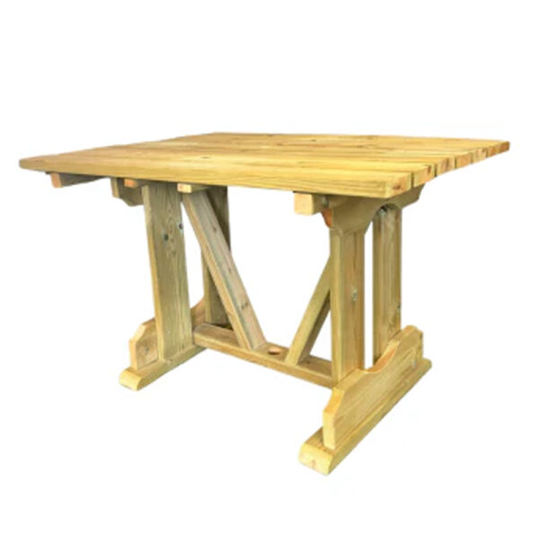 Erog Outdoor Wooden 120cm X 90cm Dining Table In Natural