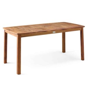 Ozone Outdoor Wooden Dining Table in Natural