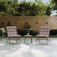 Porto Terracotta Stripe 2 Seater Bistro Set
